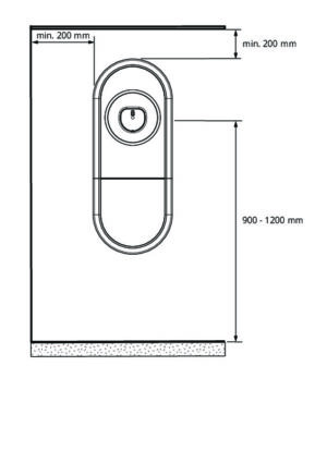 LATAUSASEMA ENSTO ONE EVH 1X32A TYPE2 CABLE IP54